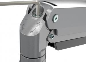 Neomounts Uchwyt biurkowy na 3 monitory 17" - 24" (NM-D775DX3SILVER) 7