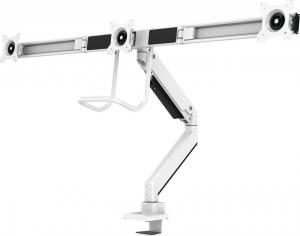 Neomounts Uchwyt biurkowy na 3 monitory 17" - 24" (NM-D775DX3WHITE) 3