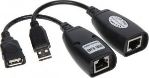 Adapter USB Genway USB-EX-50 USB - RJ45 Czarny  (USB-EX-50) 1
