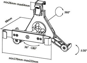 Uchwyt Value VALUE Uniwersalny uchwyt na zagłówek do tabletów 2