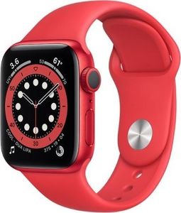 Smartwatch Apple Watch Series 6 GPS + Cellular 40mm Red Alu Red Sport Czerwony  (M06R3WB/A) 1