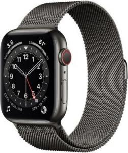 Smartwatch Apple Watch Series 6 GPS + Cellular 44mm Gray Steel Gray Milanese Szary (M09J3WB/A) 1