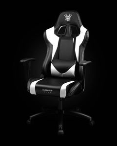 Fotel Katana Clan Sakura czarno-biały 3