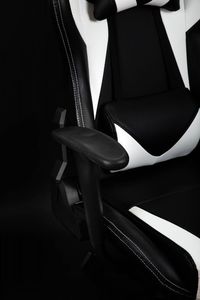 Fotel Katana Clan Sakura czarno-biały 10