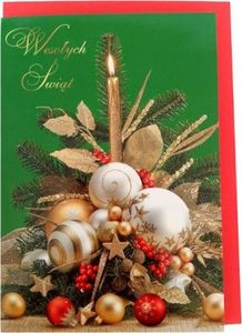 Verte PROMO Karnet złoty Boże Narodzenie (stroik świąteczny) p5 Verte cena za 1szt 1