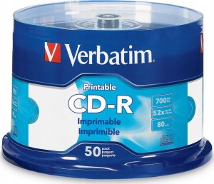 Verbatim Verbatim CD-R | 700MB | x50 | cakebox 50 szt. Printable 1