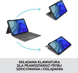 Logitech Folio Touch for iPad Pro 11-inch(1st, 2nd, 3rd and 4th gen) - GREY - UK (920-009751) 5