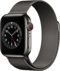 Smartwatch Apple Watch Series 6 GPS + Cellular 40mm Gray Steel Gray Milanese Srebrny  (M06Y3WB/A) 1