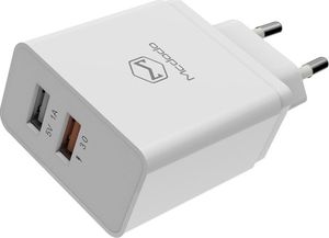 Ładowarka Mcdodo Mcdodo ładowarka sieciowa Quick 2USB QC 3.0 biała 18W CH-5130 2