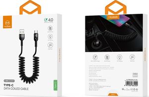 Kabel USB Mcdodo USB-A - USB-C 1.8 m Czarny (74593) 9