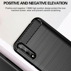 Etui HUAWEI P SMART PRO 2019 Pancerne Carbon czarne 3