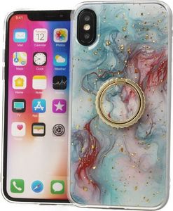 Etui XIAOMI REDMI NOTE 8 PRO Marble Ring turkusowe 1