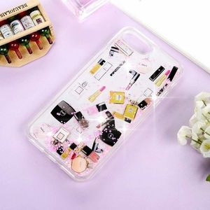 Etui XIAOMI REDMI 8A Liquid Make Up Brokat różowe 7