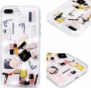 Etui XIAOMI REDMI 8A Liquid Make Up Brokat różowe 9