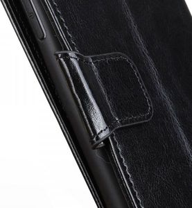 Etui SAMSUNG GALAXY A71 Skórzane z klapką portfel Flip Magnet czarne 5