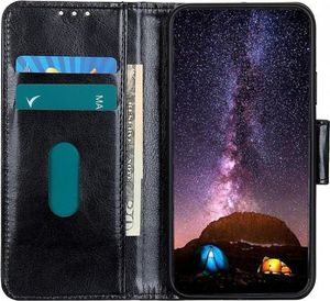 Etui SAMSUNG GALAXY A71 Skórzane z klapką portfel Flip Magnet czarne 6