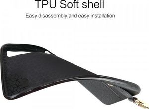 Etui Litchi skin SAMSUNG A7 2018 czarne 3