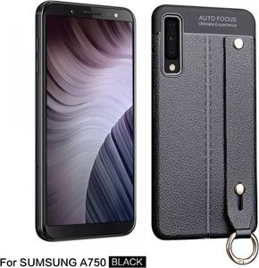 Etui Litchi skin SAMSUNG A7 2018 czarne 4