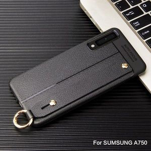 Etui Litchi skin SAMSUNG A7 2018 czarne 5