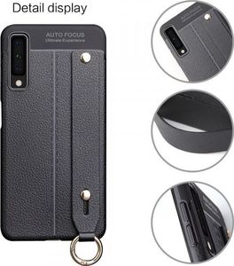 Etui Litchi skin SAMSUNG A7 2018 czarne 6