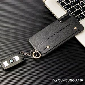 Etui Litchi skin SAMSUNG A7 2018 czarne 8