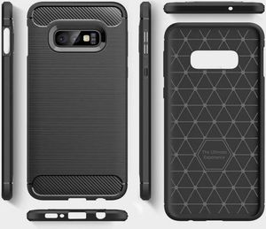 Etui SAMSUNG GALAXY S10E Pancerne Carbon czarne 7