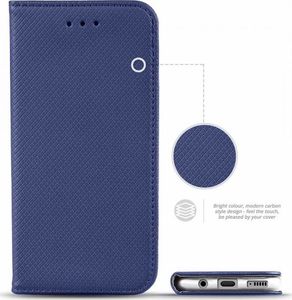 Etui SAMSUNG GALAXY XCOVER PRO portfel z klapką Flip Magnet granatowe 2