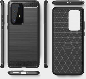 Etui HUAWEI P40 PRO Pancerne Carbon czarne 5