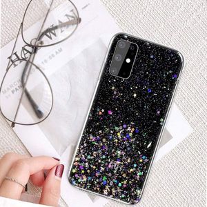 Etui HUAWEI P40 LITE Brokat Cekiny Glue Glitter Case czarne 3