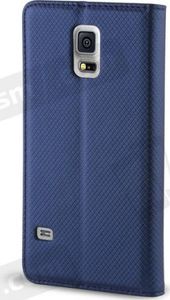 Etui portfel Flip Magnet SAMSUNG J500 GALAXY J5 granatowe 2