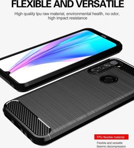 Etui XIAOMI REDMI NOTE 8T Pancerne Carbon czarne (51326) - om-9257 2