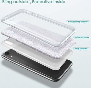 Etui Brokat Glitter XIAOMI MI9T MI 9T / K20 srebrne 3