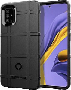 Etui SAMSUNG GALAXY A41 Pancerne Rugged Square czarne 1
