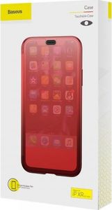 Baseus Etui dotykowe z klapką Baseus Touchable Case do iPhone XR (czerwone) 8
