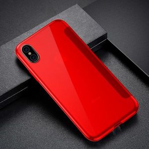 Baseus Etui dotykowe z klapką Baseus Touchable Case do iPhone XS Max (czerwony) 7