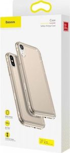 Baseus Przezroczyste etui Baseus Safety Airbags Case do iPhone XR (złote) 6