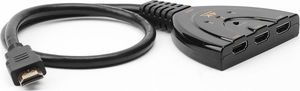 Techly 3-Portowy Przełącznik HDMI 3x1 4K*30Hz Pigtail 2