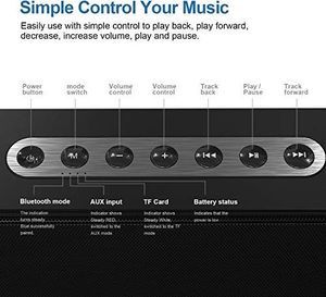Głośnik Doss Głośnik Bluetooth DOSS SoundBox XL Domowe Głośniki bezprzewodowe ze sterownikiem 20 W i subwooferem 12 W do iPada, tabletu, Echo Dot z Android 2
