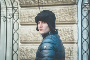 Nandy Nandy Komplet Męski Czapka Uszatka I Komin Polar 2