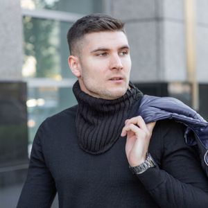 Nandy Nandy Komplet Męski Czapka Uszatka I Komin Polar 9