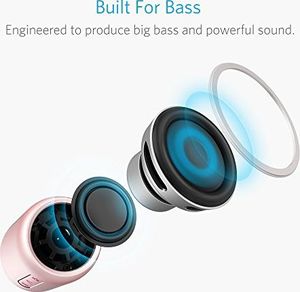 Głośnik Anker Anker SoundCore mini Głośnik Bluetooth, kompaktowy Głośnik z 15 godzinami pracy, fantastycznym dźwiękiem, zasięgiem Bluetooth 20 metrów, radiem FM i intensywnym basem (różowy) 5