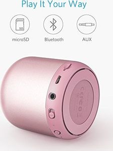 Głośnik Anker Anker SoundCore mini Głośnik Bluetooth, kompaktowy Głośnik z 15 godzinami pracy, fantastycznym dźwiękiem, zasięgiem Bluetooth 20 metrów, radiem FM i intensywnym basem (różowy) 6
