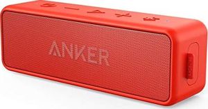 Głośnik Anker Głośnik Bluetooth Anker SoundCore 2, potężny bas z podwójnymi przetwornikami basowymi, bateria 24h, ulepszona ochrona przed wodą IPX7, Głośnik bezprzewodowy do iPhone'a, Samsung (czerwony) 1