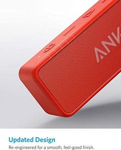 Głośnik Anker Głośnik Bluetooth Anker SoundCore 2, potężny bas z podwójnymi przetwornikami basowymi, bateria 24h, ulepszona ochrona przed wodą IPX7, Głośnik bezprzewodowy do iPhone'a, Samsung (czerwony) 5