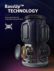 Głośnik Anker Soundcore Flare przenośny i kompaktowy Głośnik Bluetooth od Anker, wszechstronny dźwięk 360 , wodoodporność IPX7, 12 godzin pracy na uroczystości i imprezy (czarny) 6