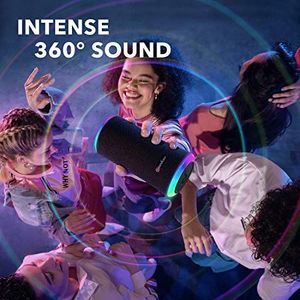 Głośnik Anker Anker Głośnik Bluetooth Soundcore Flare 2, z ochroną przed wodą IPX7, wszechstronny dźwięk 360 , do ogrodu, plaży, wakacji, z PartyCast, regulacją EQ i 12 godzin pracy na baterii 4