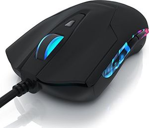 Mysz CSL-Computer CSL - Mysz do gier USB w konstrukcji LED - 6-przyciskowa ergonomiczna mysz komputerowa - niebieskie czerwone diody LED 1