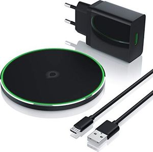 Ładowarka CSL-Computer CSL - Szybka ładowarka bezprzewodowa 10 W Ładowarka USB 30 W QC 3.0 18 W - szybka ładowarka - ?adowarka z zasilaczem - do smartfonów i tabletów Samsung Galaxy S8 S9 Note 5 8 9 iPhone 8 8S X XS 1