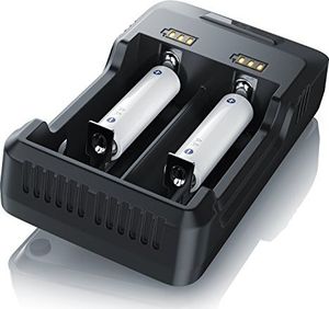 Ładowarka CSL-Computer Uniwersalna stacja ładująca do akumulatorów Li-Ion 26650 18650 1 - V NI-Mh NI-CD AA AAA z wyświetlaczem LED - ładowarka akumulatorów - ładowarka akumulatorów również do e-papierosów 1
