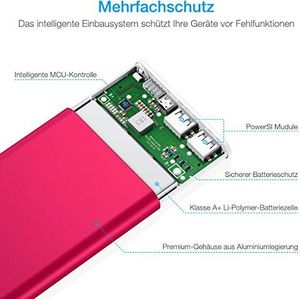 Powerbank POWERADD POWERADD Pilot 2GS Powerbank 10000 mAh Mobilny poręczny zasilacz z aluminiową obudową i technologią automatycznego wykrywania do ładowania smartfona 7